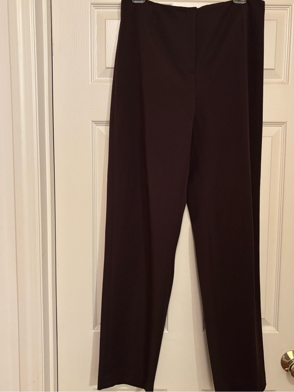 Talbots Wide-Leg Pants/High-Rise Waist in Deep Brown 8/10